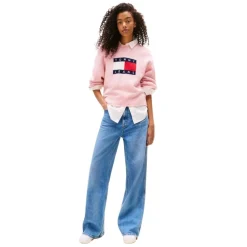 Jerseys Tommy jeans Tjw Melange Flag Sweater Rib Ext
