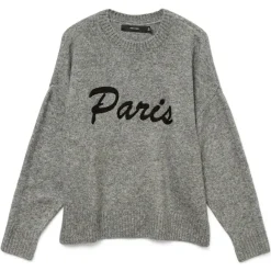 Jerseys Vero moda Vmboom Ls O-Neck Text Pullover Noos