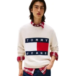 Jerseys Tommy jeans Tjm Reg Melange Flag Sweater