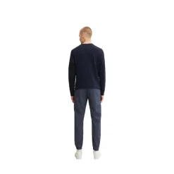 Jerseys Tom tailor stretch com, navy melange herringbone, L