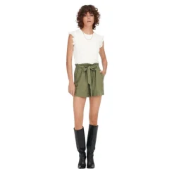 Pantalones bermudas Jdy Jdysay Mw Linen Shorts Wvn Noos