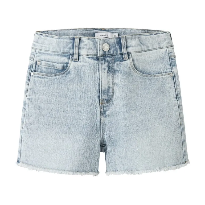 Pantalones bermudas Name-it Nkfrose Hw Mom Dnm Shorts 8222-Ya Noos