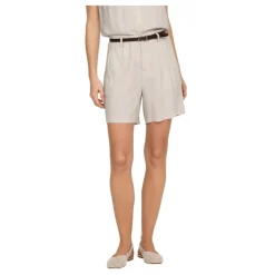 Pantalones bermudas Only Onlsiesta Hw Belt Lin Bl Shorts Pnt Noos