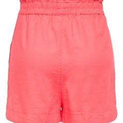 Pantalones bermudas Only Onlcaro Hw Pb Linen Blend Shorts Pnt