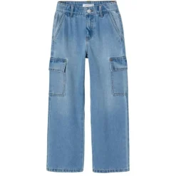 Pantalones tejanos Name-it N.U. Nkfrose Hw Wide Cargo Jeans 6190-Bs Noos