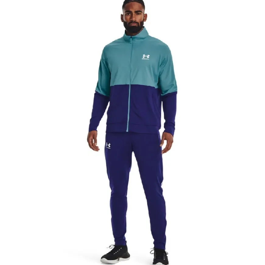 Pantalones chándal Under armour UA PIQUE TRACK PANT-BLU