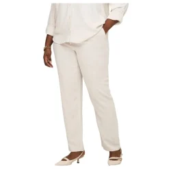 Pantalones largos Carmakoma Carsiesta Hw Pull-Up Linen Bl Pnt Noos