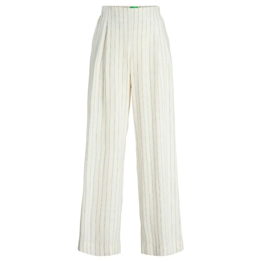 Pantalones largos Jjxx Jxalmira Linen Blend Hw Pant Wvn Ln