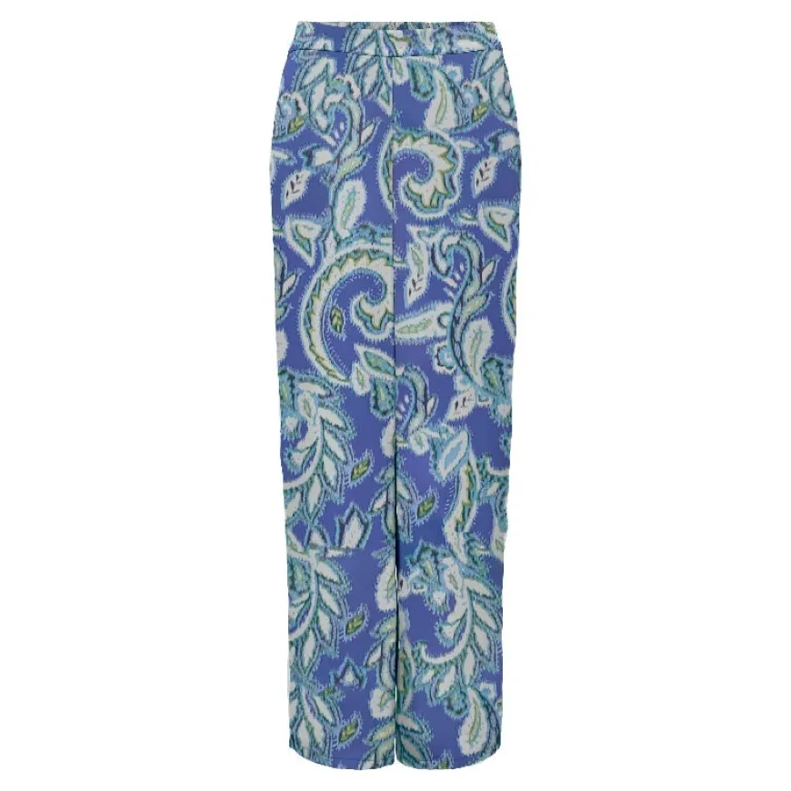 Pantalones largos Only Onlalma Life Poly Palazzo Pant Aop Ptm