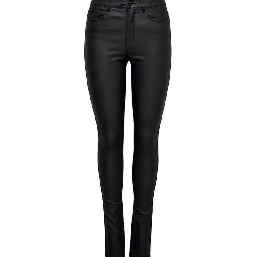 Pantalones largos Only Onlanne K Mid Waist Coated Jeans Noos