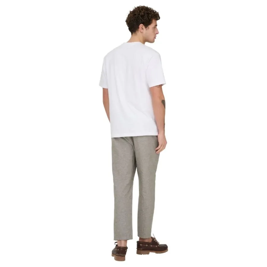Pantalones largos Only & sons Onslinus Crop 0007 Cot Lin Pnt Noos