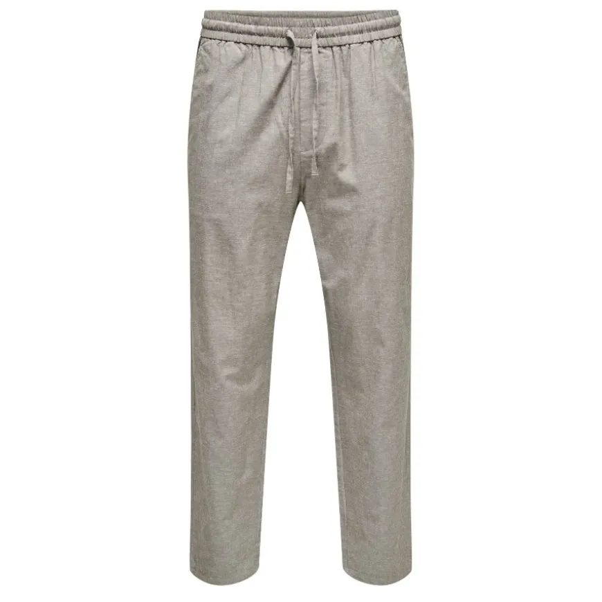 Pantalones largos Only & sons Onslinus Crop 0007 Cot Lin Pnt Noos