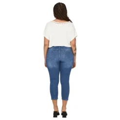 Pantalones tejanos Carmakoma Carwilly Reg Waist Dnm Capri Noos