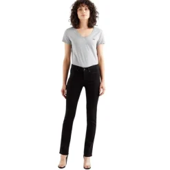 Pantalones tejanos Levis 312 Shaping Slim Soft Black