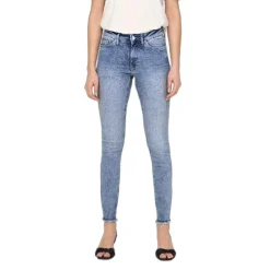 Pantalones tejanos Only Onlblush Mid Sk Ank Raw Dnm Rea194 Noos