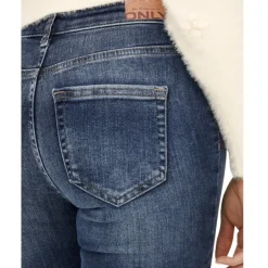 Pantalones tejanos Only Onlblush Mid Sk Ank Raw Dnm Rea194 Noos