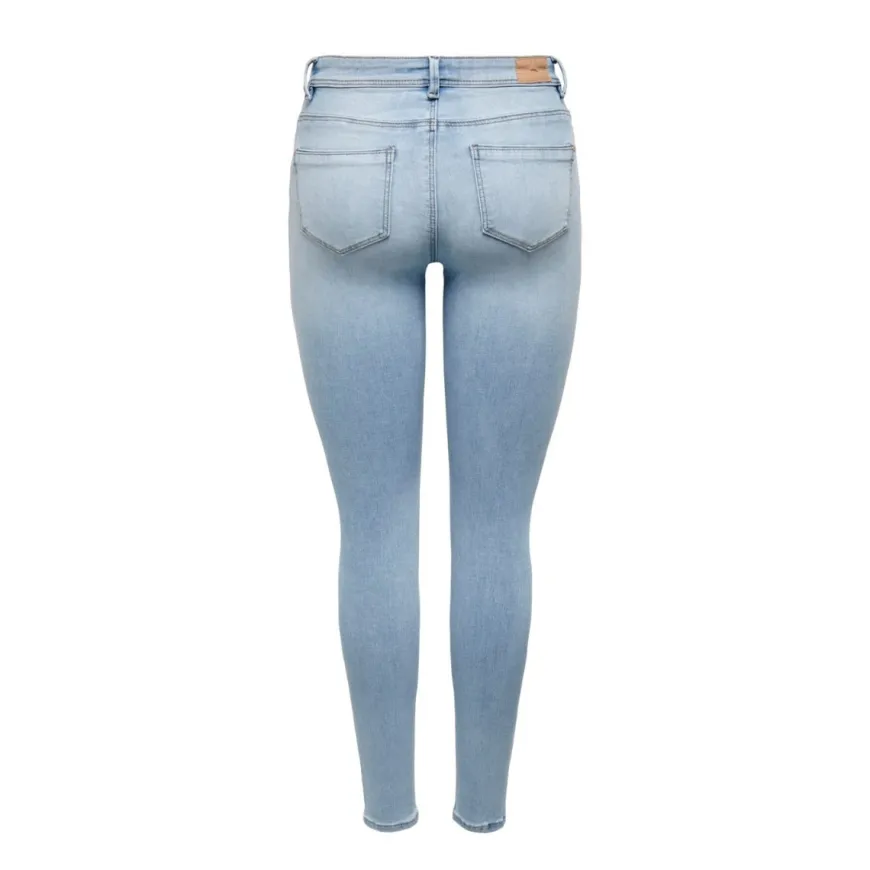 Pantalones tejanos Only Onlwauw Mid Skinny Dnm Bj639 Noos