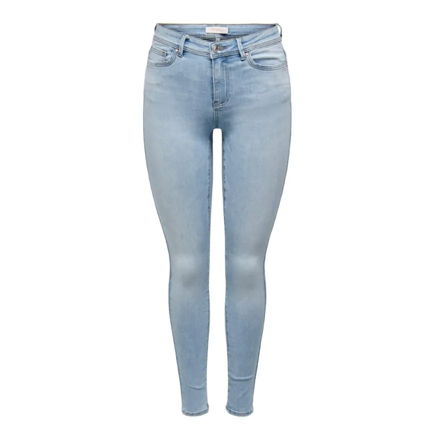 Pantalones tejanos Only Onlwauw Mid Skinny Dnm Bj639 Noos