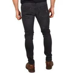 Pantalones tejanos Skull rider Limited Edition Ripped Tapered Fit Denim Jeans
