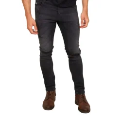 Pantalones tejanos Skull rider Limited Edition Ripped Tapered Fit Denim Jeans