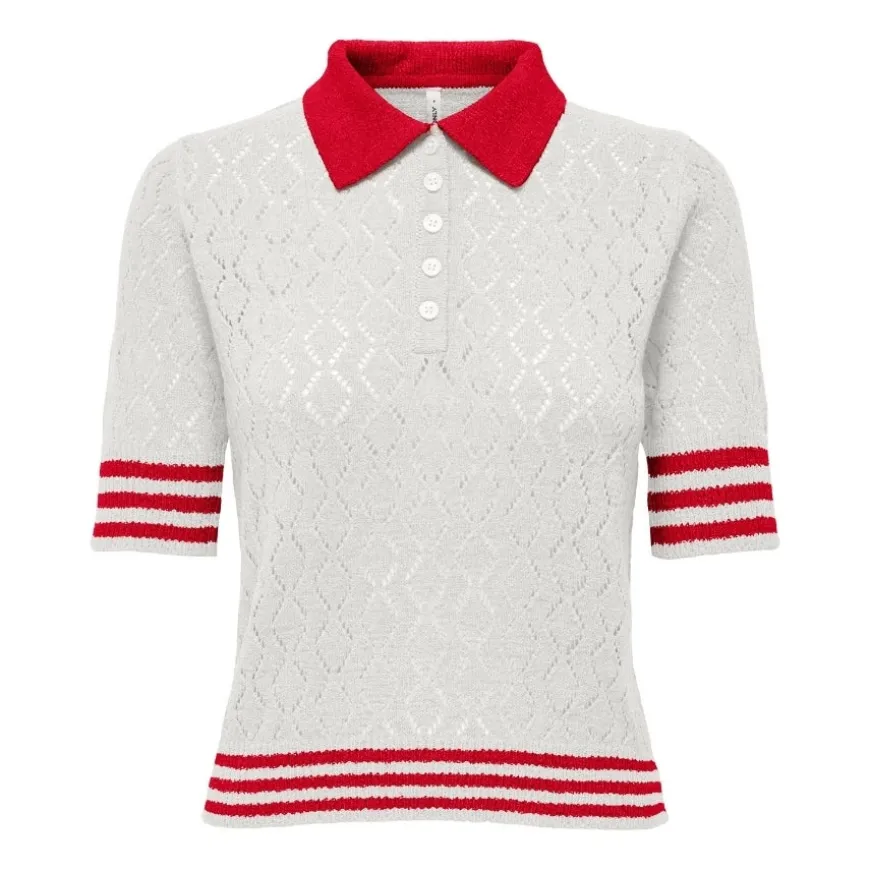 Polos Only Onlsunny Ss Pointelle Polo Knt
