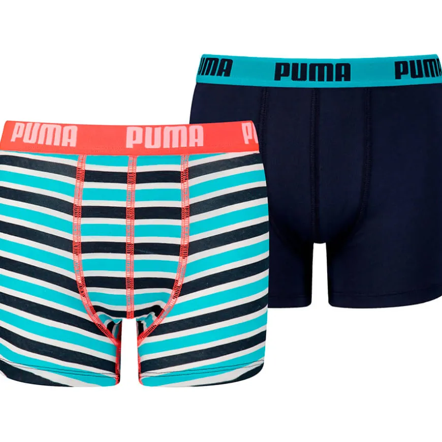 Puma Boys Basic Boxer Printed Stripe 2P