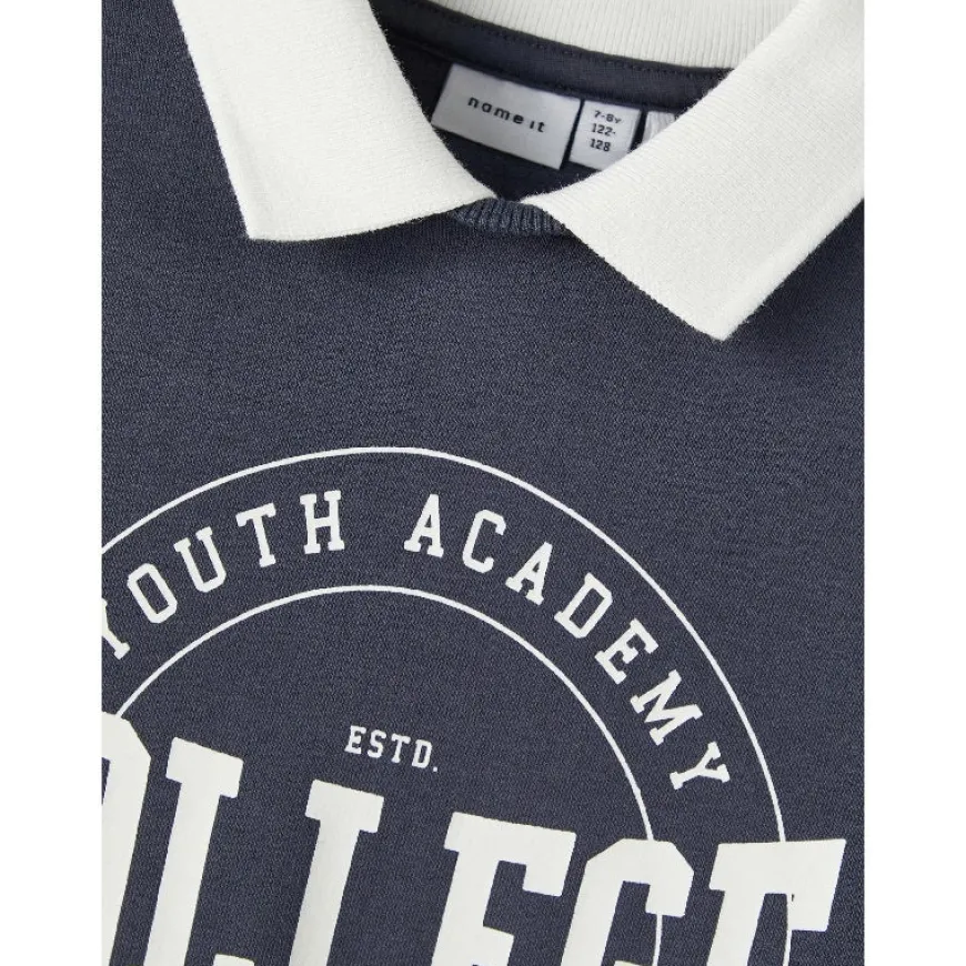 Sudaderas Name-it Nkfnasmi Ls Short Loose Sweat Bru