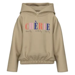 Sudaderas Name-it Nkfolanja Ls Short Loose Swe Wh Bru Pb