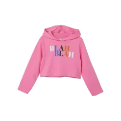 Sudaderas Name-it Nkfviala Ls Short Boxy Sweat Wh Bru N1