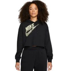 Sudaderas Nike W Nsw Flc Po Hoodie Crop Dnc