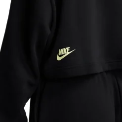 Sudaderas Nike W Nsw Flc Po Hoodie Crop Dnc