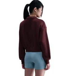 Sudaderas Nike W Nsw Phnx Flc Qz Crop
