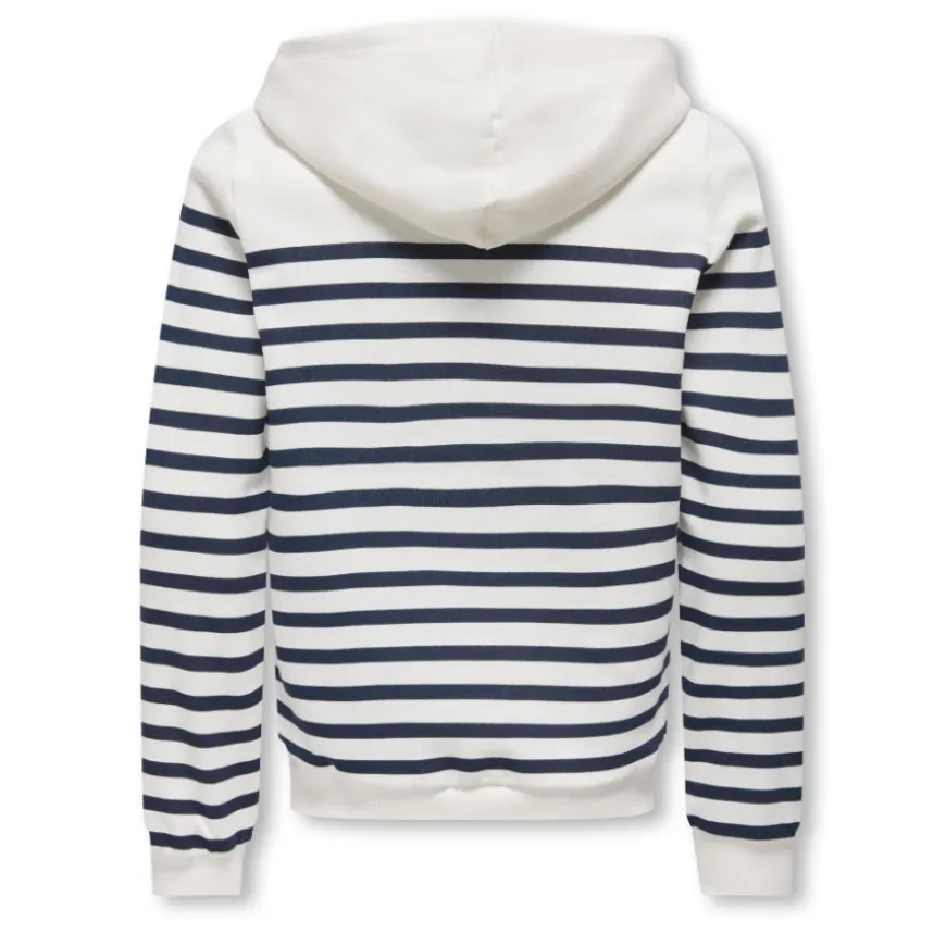Sudaderas Only kids Kogadelle-Amour L S Stripe Hood Fr Swt