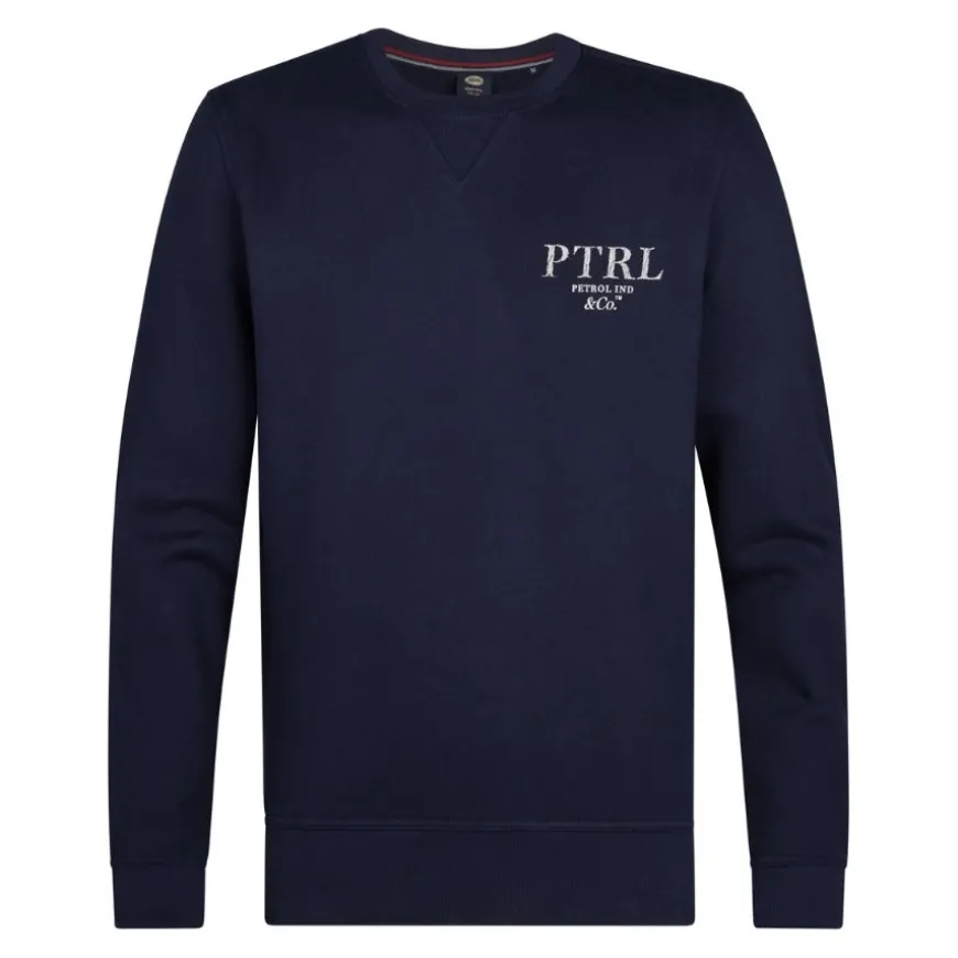 Sudaderas Petrol Men Sweater Round Neck