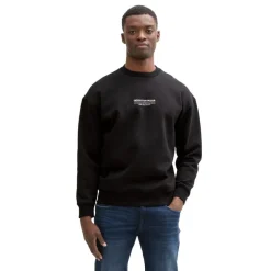 Sudaderas Tom tailor PromoFleece Relaxed Printed Crewneck Sweatshirt