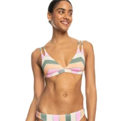 Sujetador bikini Roxy Vista Stripe Fixed Tri