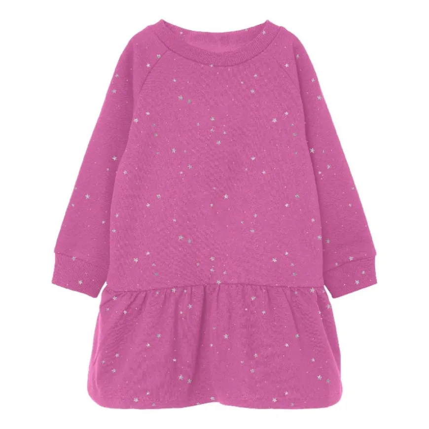 Vestidos Name-it Nmfnifrey Ls Boxy Swe Dress Bru Camp