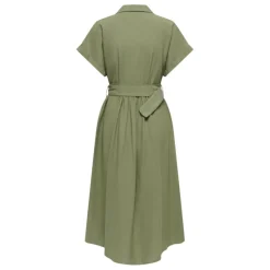 Vestidos Only Onljakiri Linen Ss Midi Dress Noos Wvn