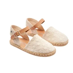 Zapatos Conguitos FLORES HILO BEIGE