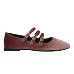 Zapatos Top3 Bailarina Velvet 3 Hebillas